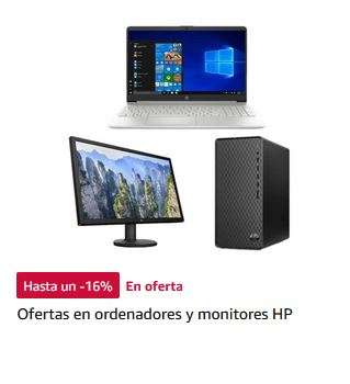 Ofertas en portátiles y monitores HP