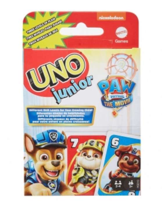 Mattel Games Juego de Cartas Uno Paw Patrol +3 Años