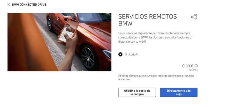 Servicios Remotos BMW - SUSCRIPCION DE POR VIDA