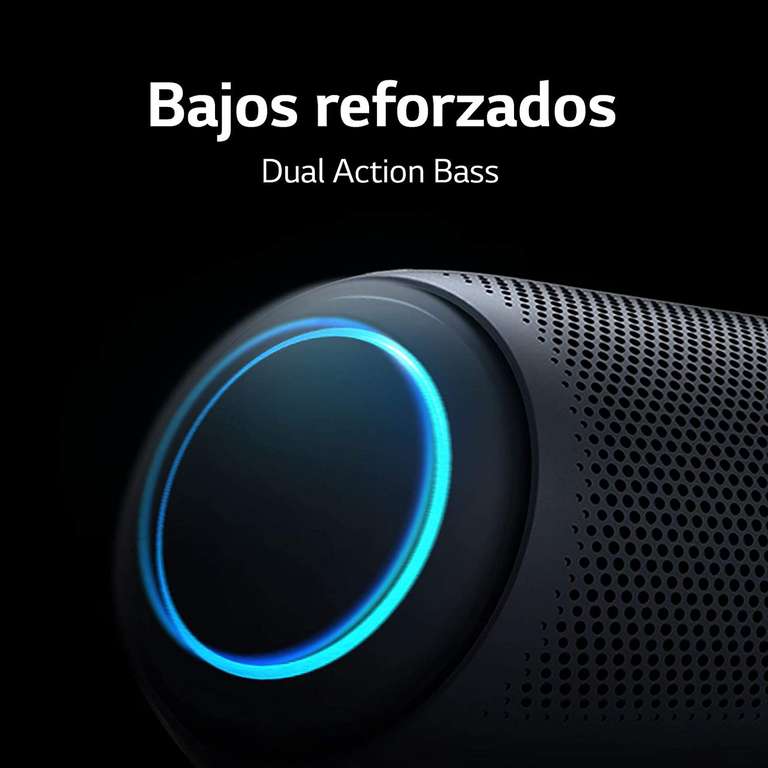 LG XBOOM Go PL5 - Altavoz Bluetooth portátil 18 horas de batería, resistencia al agua IPX5, con micrófono + Amazon