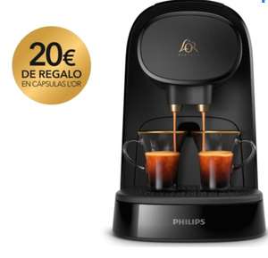 Cafetera Philips L´Or Barista System Negra LM8012/60 para Cápsulas L'Or y Nespresso + 20 eur cápsulas