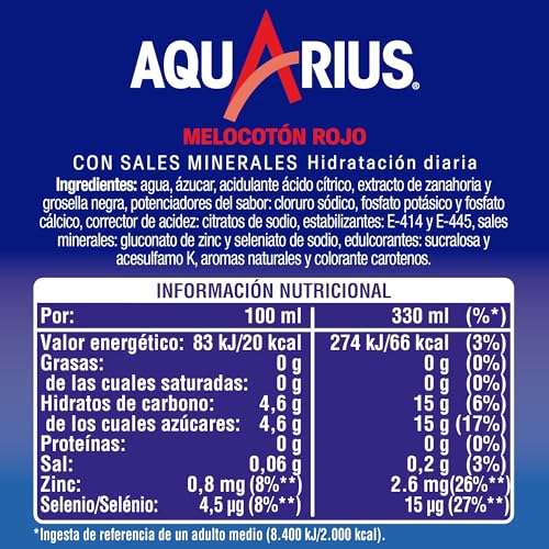 Lata GRATIS de Aquarius Melocotón Rojo (En compra superiores a 15€) Amazon Fresh
