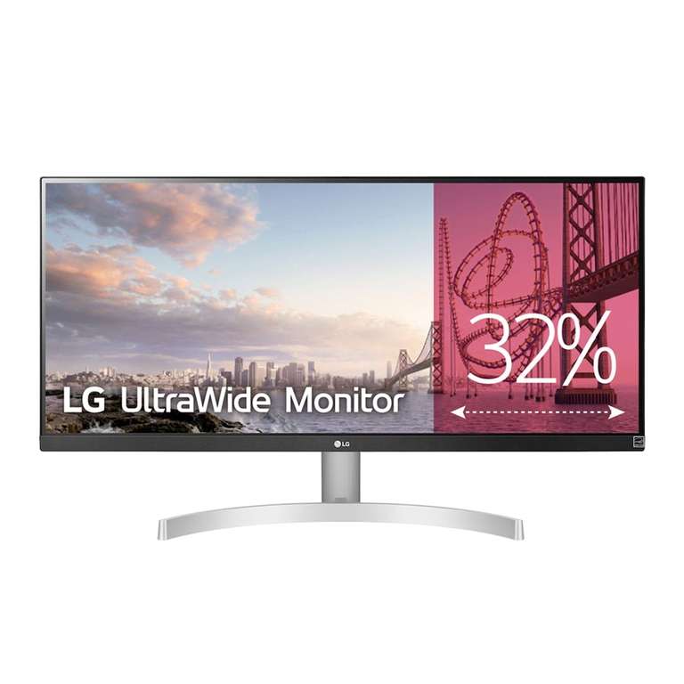 LG Monitor PC 73 cm (29") LG 29WN600-W, 75 Hz, WFHD IPS FreeSync, HDR 400, Altavoces integrados