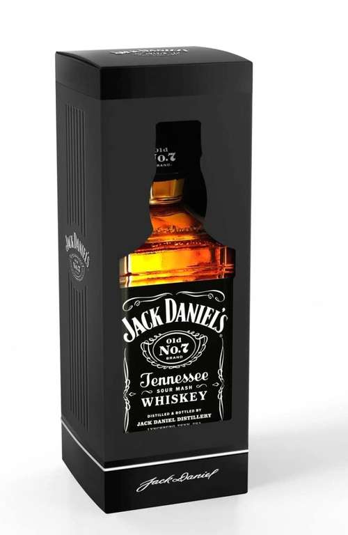 Jack Daniel's Tennessee Whiskey Old No.7, Pack Silueta,700ml!1 litro a 21,60€