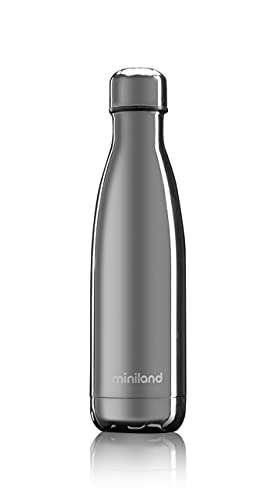 Botella térmica de acero inoxidable Deluxe Silver 500ml