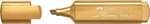 Faber-Castell 154650 - Caja de 10 marcadores fluorescente TEXTLINER metallic. Color: oro
