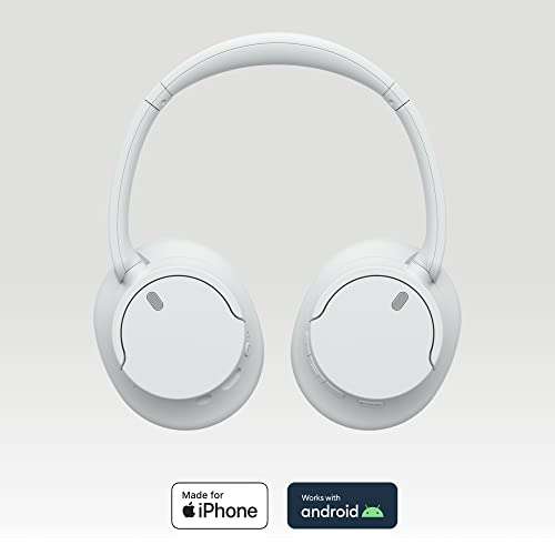 Sony WH-CH720N Auriculares Inalámbricos Bluetooth, con Noise Cancelling, hasta 35 Horas de Autonomía y Carga Rápida, Blanco