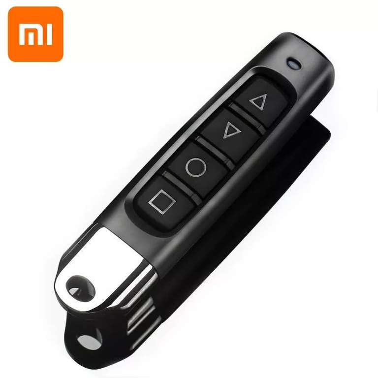 Xiaomi mando a distancia para puerta de garaje, duplicador, clonación de código, llave de coche, 4 canales, 433MHZ