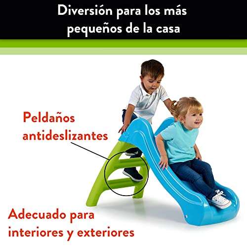 FEBER - First Slide, tobogán Infantil, 2 en 1, con Apertura para Manguera para Convertirse en tobogán de Agua, a Partir de 1 año