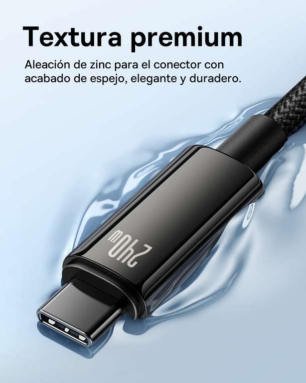 Baseus Cable USB C a USB C 1M 240W Nylon // 2M 9,51€