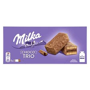 Milka Choco Trio Bizcocho de Cacao y Cubierto con Chocolate 150g