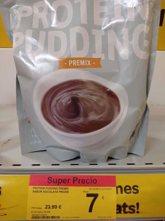 Protein Pudding Prozis 800gr - Carrefour del Vallés en Terrasa
