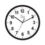 THINIA HOME Reloj de Pared Clásico Negro con Esfera Blanca Ø30.5 cm, reloj de cocina