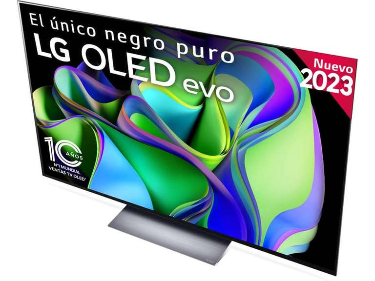TV OLED EVO 77" LG OLED77C35LA + cupón de 20€ para compra de ordenador +1 año Filmin +3 meses Apple TV+