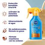 NIVEA SUN Protege & Broncea Spray Solar FP50 (1 x 270 ml), activador del bronceado, crema bronceadora, protección solar, protector solar