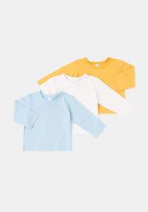 Pack de tres camisetas Unisex TEX para niños desde 3 meses hasta 4 años