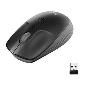 Ratón inalámbrico precisión Logitech, conexión USB y color negro