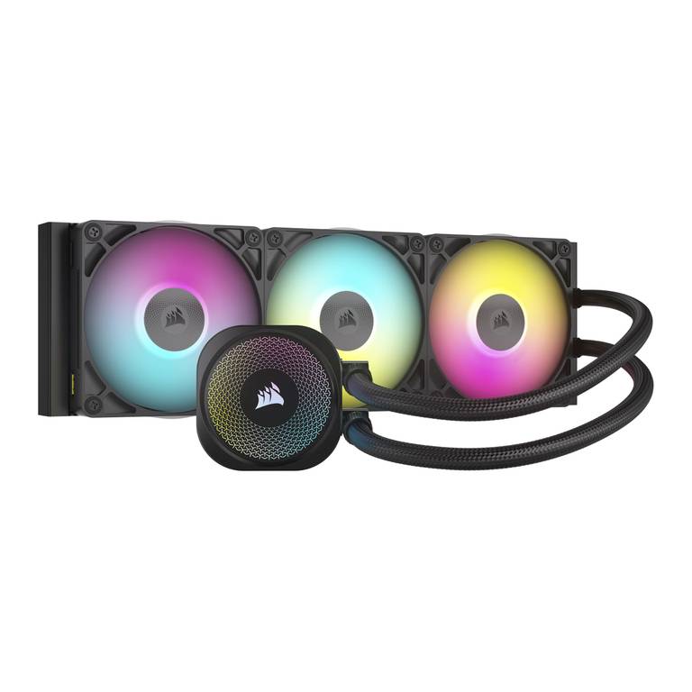 CORSAIR iCUE Link Titan 360 RX Refrigerador Líquido RGB – 360mm AIO – 3X RX120 Ventiladores RGB Incluidos – Intel LGA 1851/1700, AMD AM5/AM4