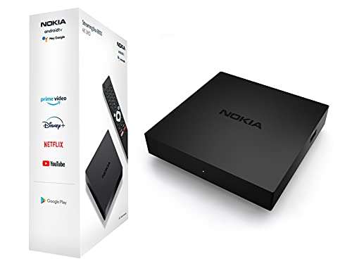 Nokia Streaming Box - Android TV Box (Ultra HD 4K, Chromecast, HDMI, WiFi, USB, Acceso directo a Google Playstore, Asistente vocal Google,,,