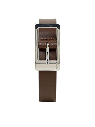 Esprit Classic Slim Cinturón para Mujer (negro y marrón)