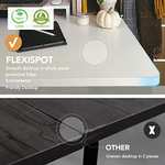 FLEXISPOT EF1 set - Escritorio Elevable Eléctrico con Tablero Entero(Blanco,120*60*1.6cm)