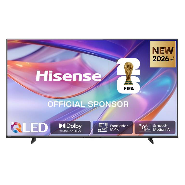 Televisión Smart TV Hisense 65″ 65E7S – Gama 2026- (4K QLED, Dolby Vision.Atmos, Escalador IA)