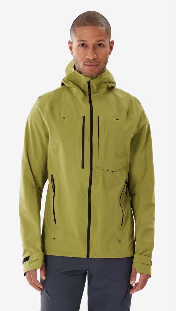 Chaqueta liviana impermeable de senderismo hombre MH900 gris