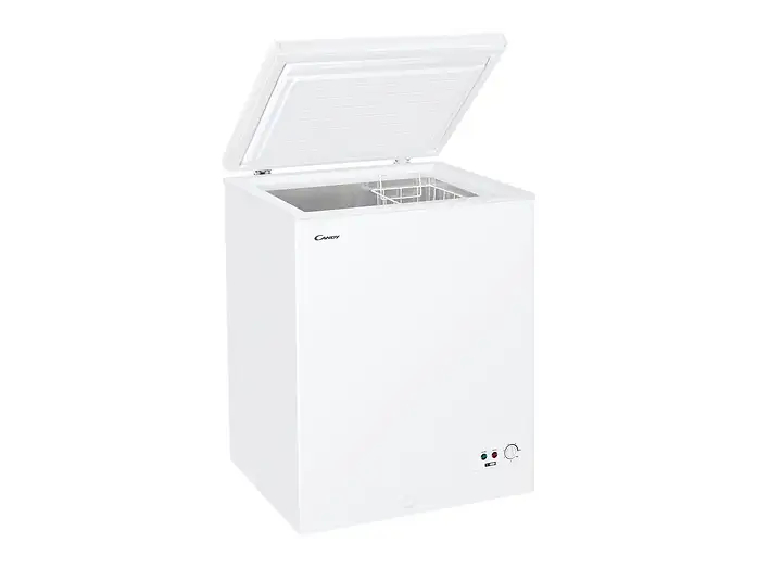 Congelador horizontal - Candy Artico CCHH 145, 137 l, 84.5 cm, Cesto, Tirador integrado, Blanco
