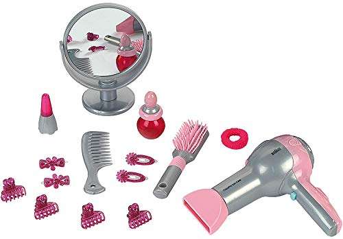 Maletín de peluquería para niños con secador Braun + 1 espejo, peine y  accesorios de estilismo. A partir de 3 años » Chollometro