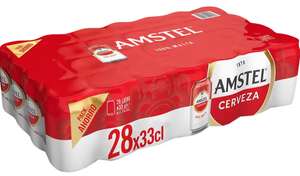 Cerveza Amstel PACK 28 Latas de 33 cl. Cerveza Rubia 100% Malta [PRECIO PRIMERA COMPRA 10,79€]