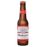 Budweiser Cerveza Estilo American Lager, Sabor Refrescante, Doble Fermentación, Pack 24 botellas x 25 cl, 4.8%