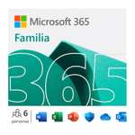 Microsoft 365 Familia - Hasta 6 personas - Para PC/Mac/tabletas/teléfonos móviles - (Suscripción de 1 año)