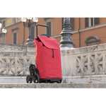 Carro de la compra Gimi Tris Urban Rojo con 6 ruedas y bolsa impermeable