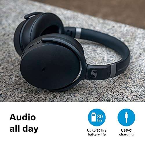 Sennheiser HD 450 Special Edition Black Auricular Wireless, con Cancelación de Ruido Activa, Circumaural