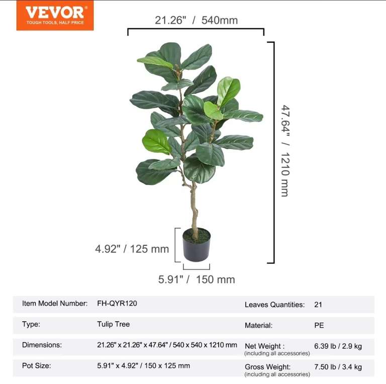 Árbol de olivo Artificial para el hogar, planta de imitación de 4/5/6 pies de altura