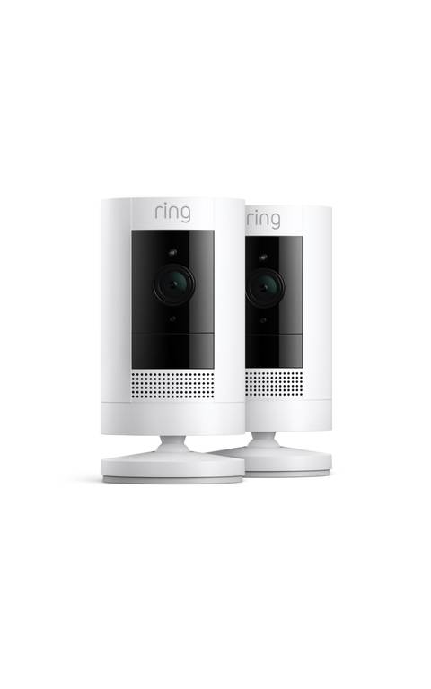 PACK 2 CÁMARAS | Ring Cámara exterior con batería (Stick Up Cam) | Cámara de vigilancia wifi HD para tu domicilio