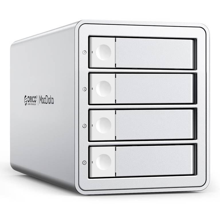 ORICO Daisy Chain – Caja de disco duro de 4 bahías USB 3.2 Gen 2 de aluminio