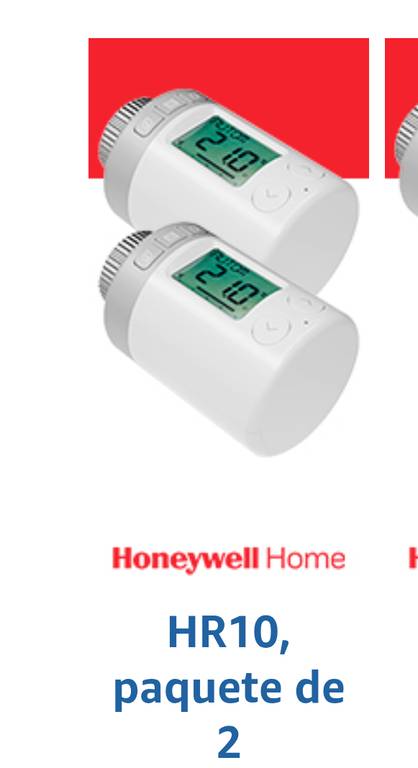 Honeywell Home Válvula de termostato inteligente para radiador, control HR 10 ETRV, válvula termostática programable, paquete de 2
