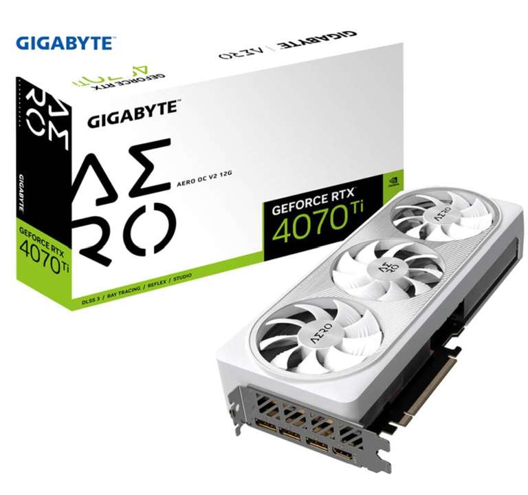 Gigabyte GeForce RTX 4070 Ti AERO OC V2 12GB GDDR6X DLSS3 / Tarjeta Gráfica
