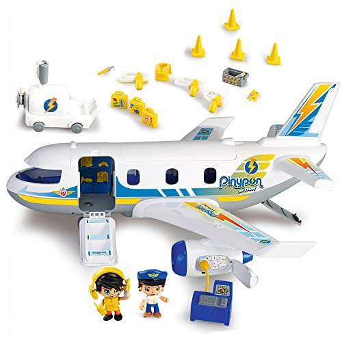Pinypon Action- Emergencia en el avión con Dos Figuras y de Accesorios, para niños y niñas de 4 a 8 años