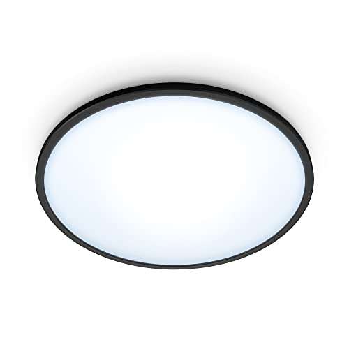 WiZ – Lámpara inteligente WiZ Plafón de techo Superslim LED 16W, Luz Blanca de Cálida a Fría