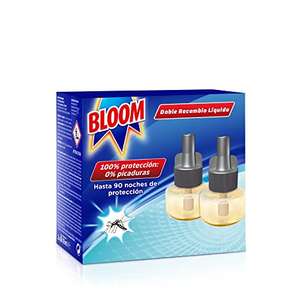 Bloom Eléctrico Líquido Recambio Doble (pack de 2 recambios), insecticida eléctrico para mosquitos común y tigr