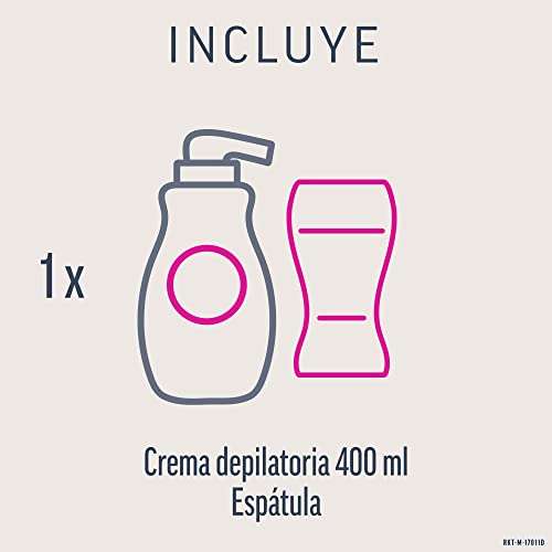 Veet Crema Depilatoria Corporal para Mujer, Con Dosificador, Piel Sensible, 400 ml, 400 mililitro