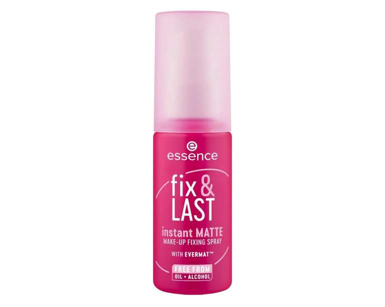 essence SPRAY FIJADOR DE MAQUILLAJE fix & LAST instant MATTE
