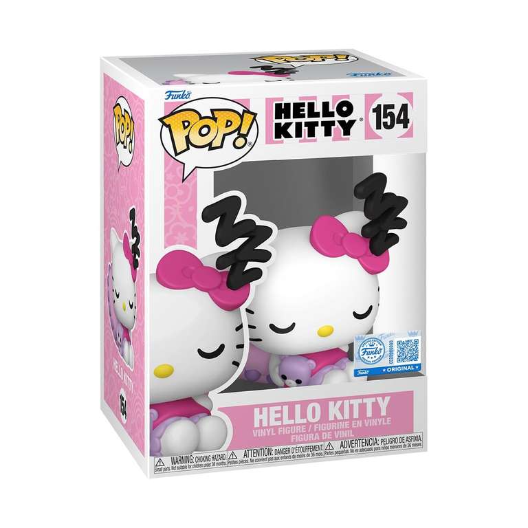 Funko Pop! Sanrio: Hello Kitty Sleeping - Amazon Exclusive. Merchandising Oficial - Figura de Vinilo Coleccionable