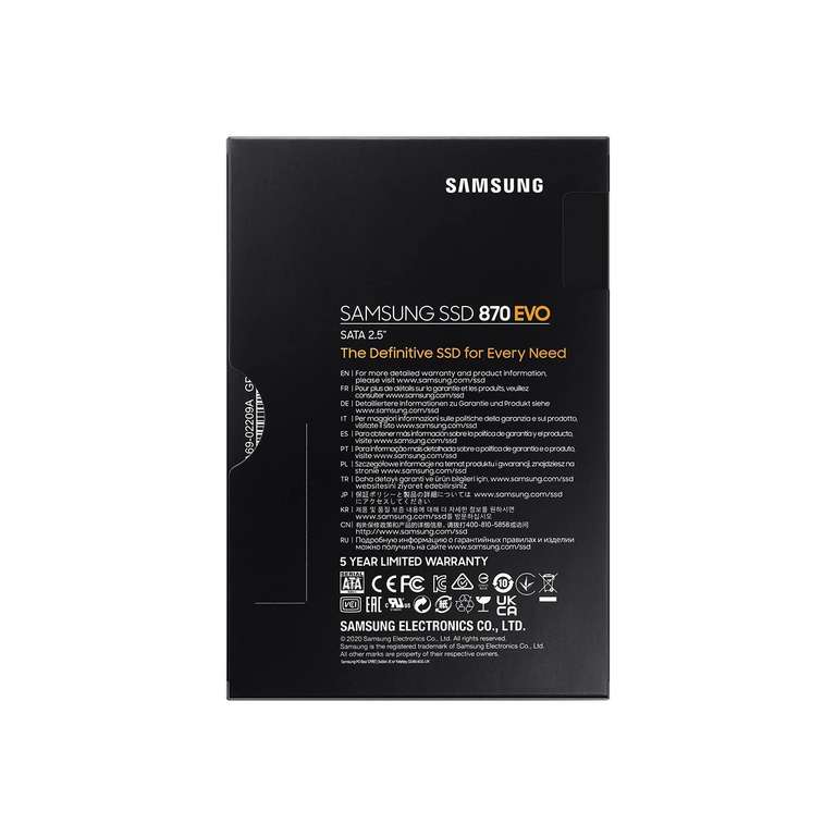 Disco Duro SSD 2TB Samsung 870 EVO Sata 2,5”