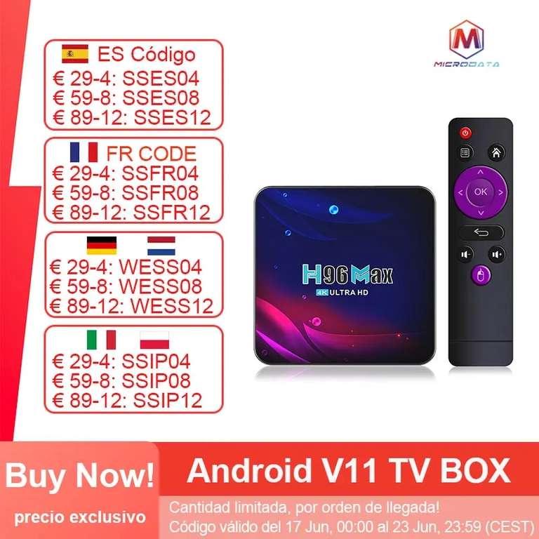 Android TV BOX H96 Max V11 2G 16GB