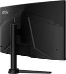 MSI G274CV Monitor Curvo Gaming de 27" 1500R - Panel FHD 1920x1080 16:9, 4000:1 contrast ratio, 250 nits, 75Hz / 1ms, FreeSync, Negro