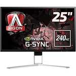 AOC AGON AG251FG - Monitor gaming de 25" Full HD (1920x1080, 240 Hz, 1 ms Negro/Plata