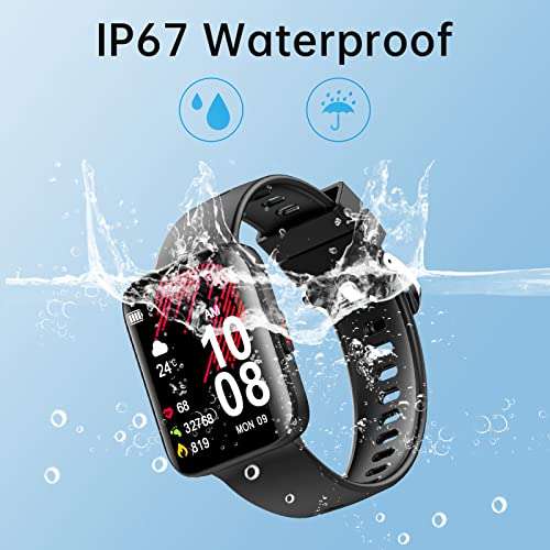 Reloj Inteligente Mujer Hombre, 1.69” Smartwatch Impermeable IP68